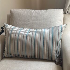 ISO Rodeo Home Striped Blue Green Brown Tan Pillow